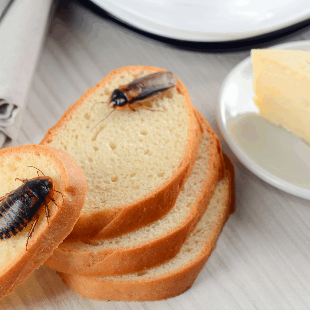 pests on bread
